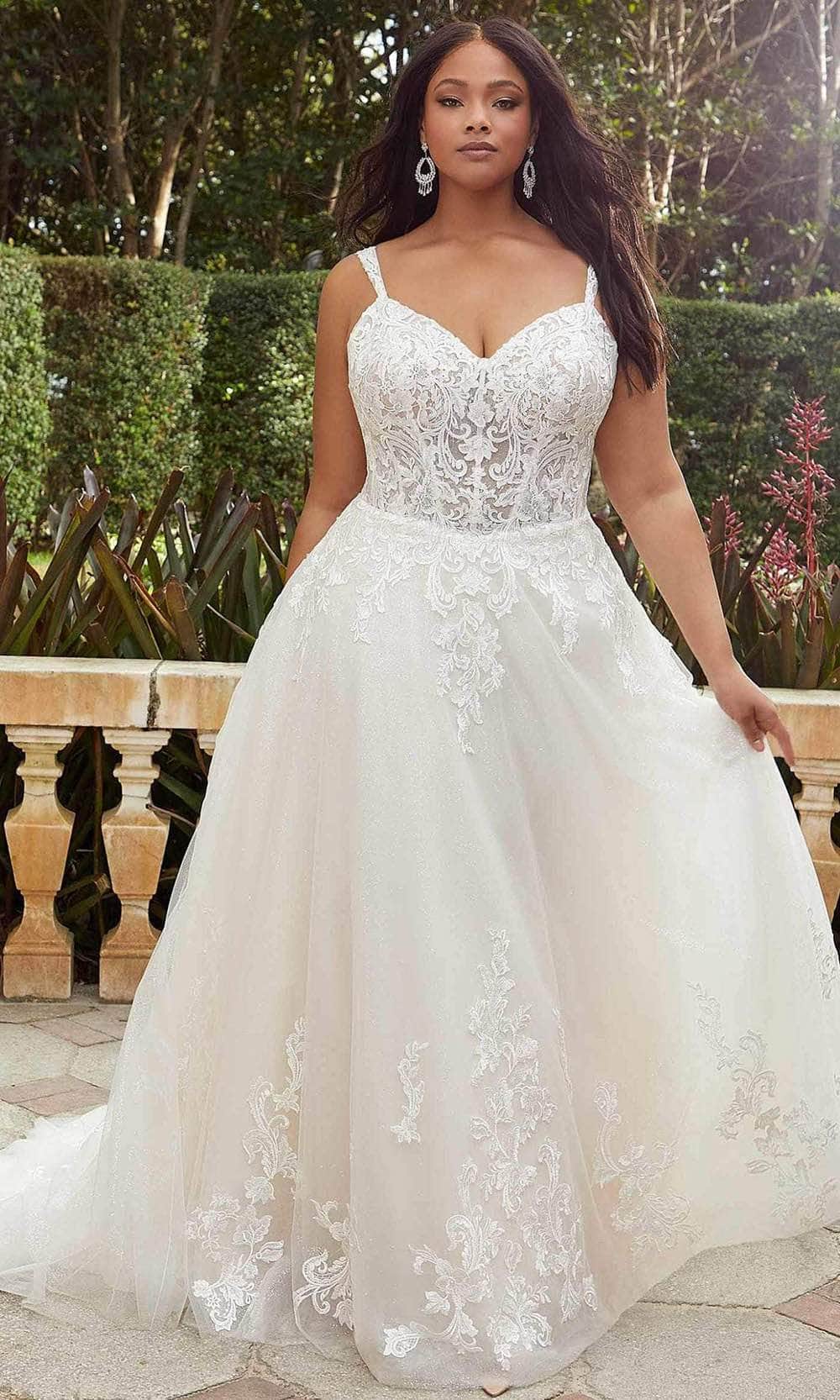 a line wedding dresses plus size